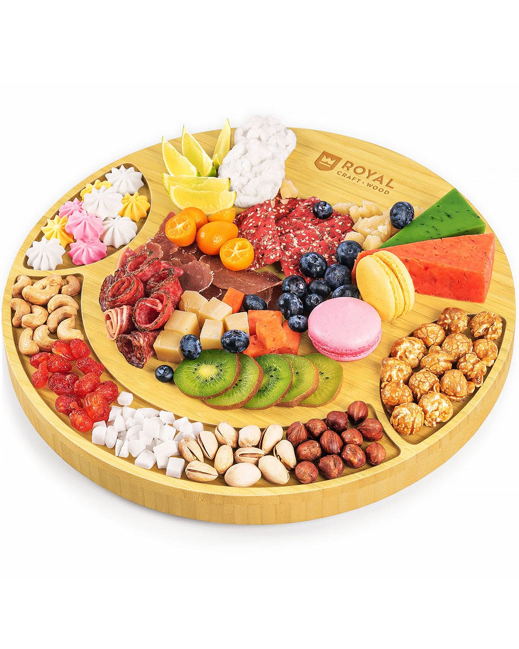 Round Bamboo Cheese Board & Tools