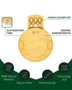 Round Bamboo Cheese Board & Tools