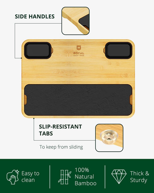 Bamboo & Slate Cheese Board Set