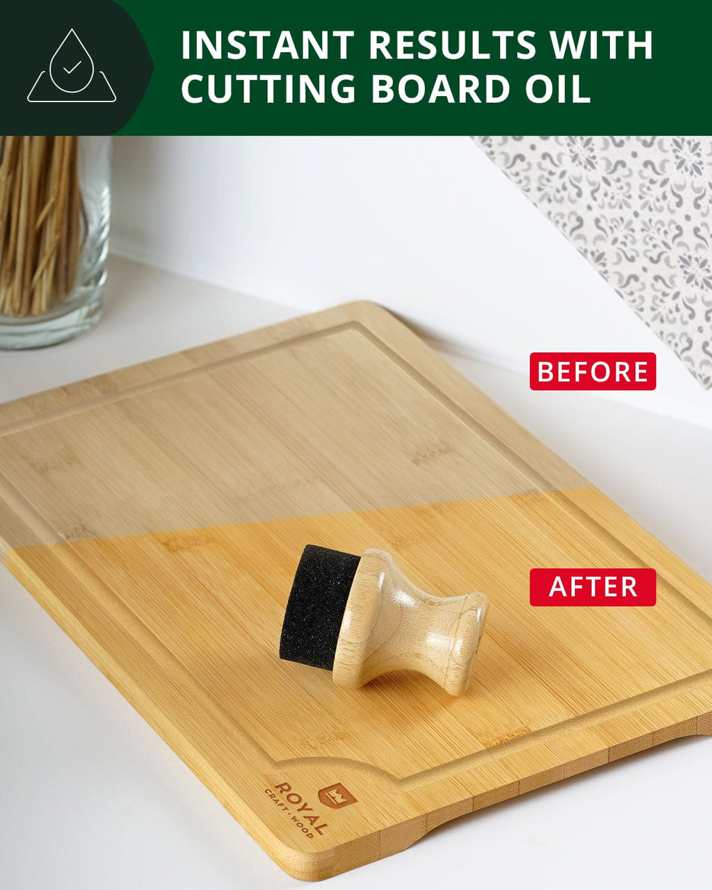 Bamboo Board Oil & Wax Applicator