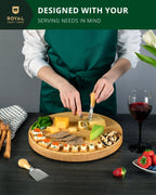 Round Bamboo Cheese Board & Tools