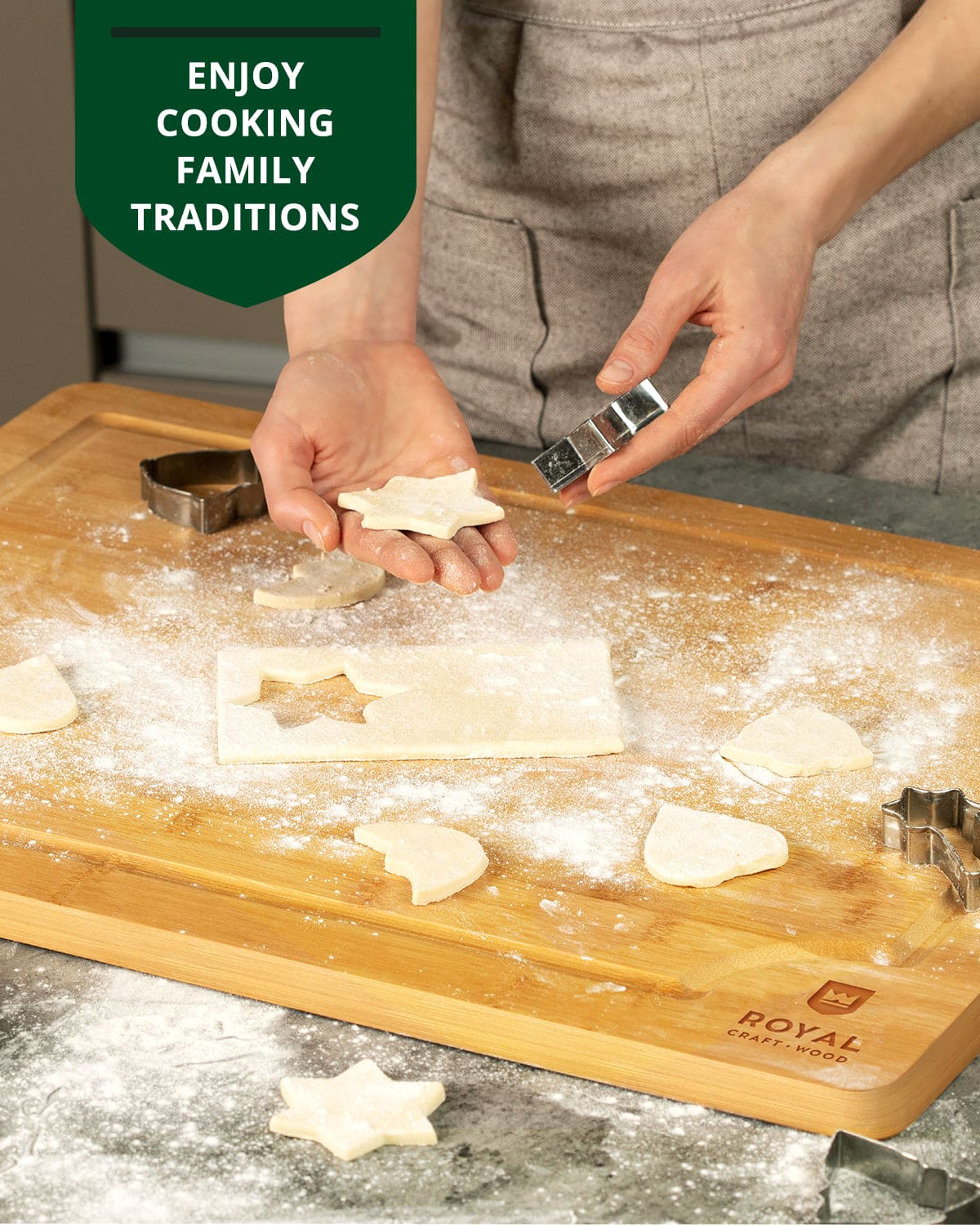 Large Bamboo Prep Board — 24 × 18 in