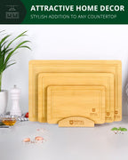 Bamboo Cutting Board Stand — 3 Slots