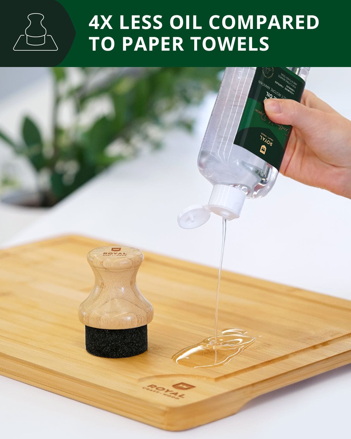 Bamboo Board Oil & Wax Applicator