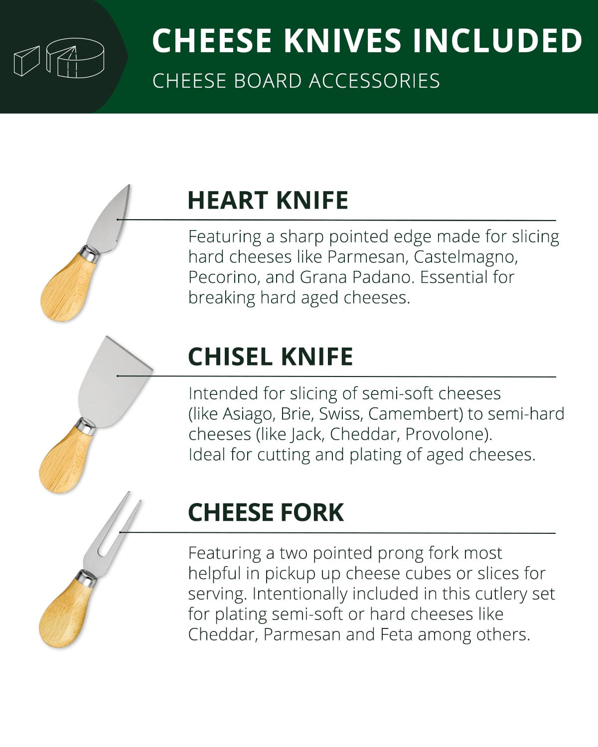 Round Bamboo Cheese Board & Tools