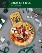 Round Bamboo Cheese Board & Tools