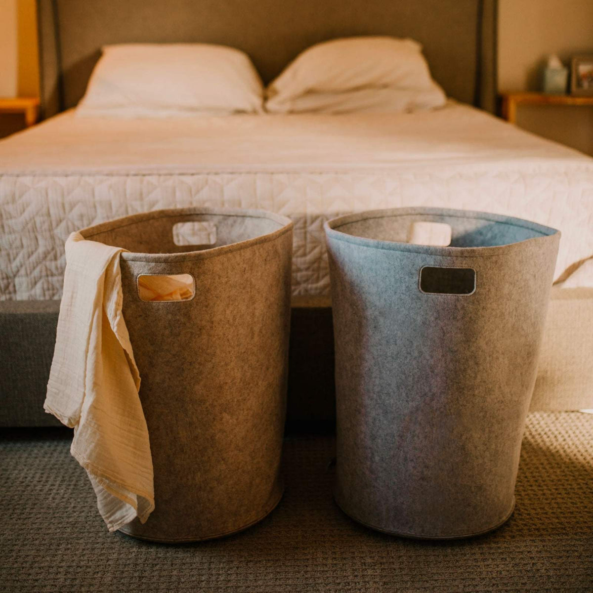 Collapsible Felt Laundry Hamper