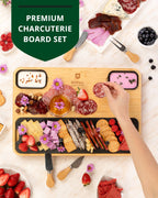 Bamboo & Slate Cheese Board Set