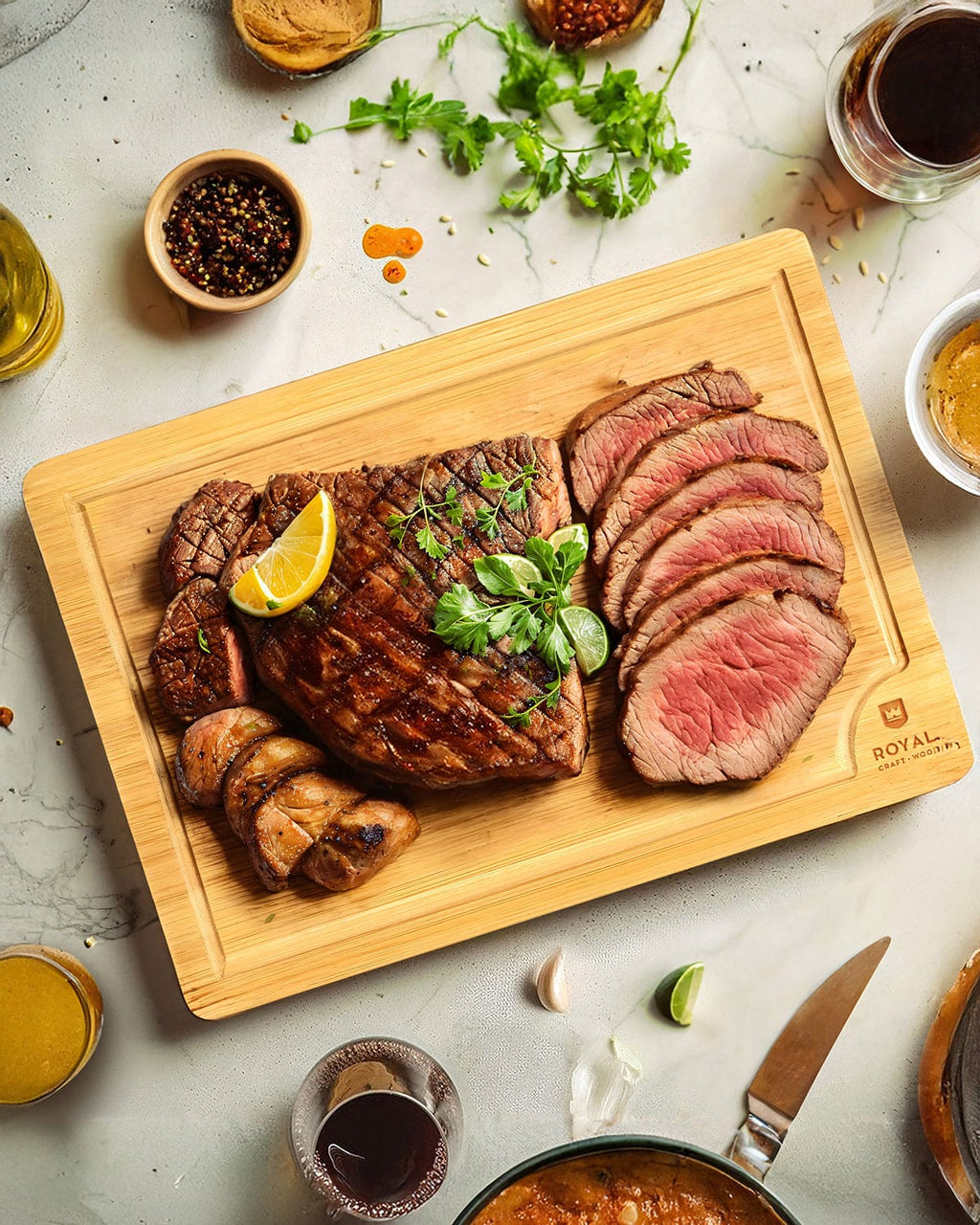 Everyday Bamboo Cutting Board — 18 × 12 in