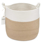 Two-Tone Rope Storage Basket