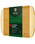 Two-Tone Bamboo Cutting Board — 18 × 12 in