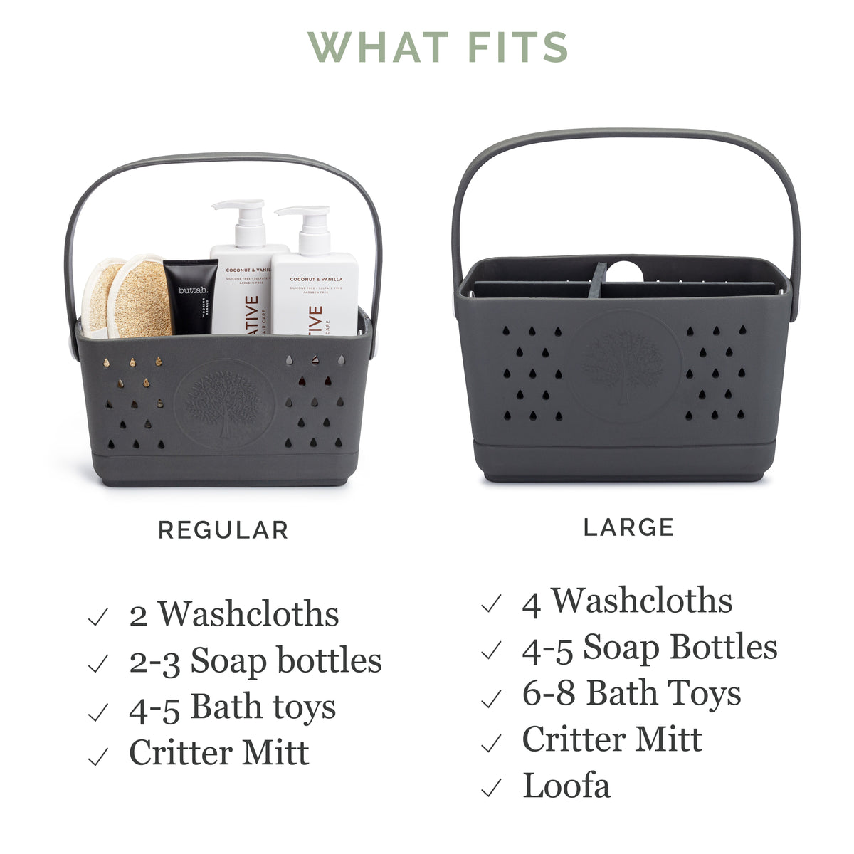 Drainable EVA Bath & Shower Caddy