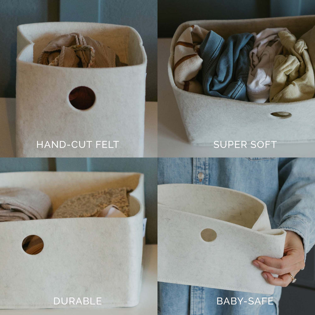 Felt Drawer Organizers — Set of 3