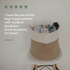 Two-Tone Rope Storage Basket